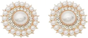 1 Pair Elegant Women's Round Pearls Rhinestones Shoe Clips Crystal Wedding Party Shoes Jewelry Decoration Charms