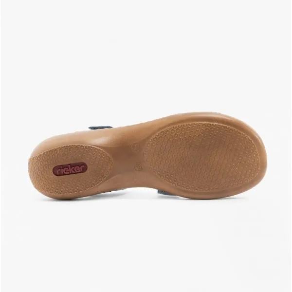 659C7-90 Ladies Leather Sandals Multi