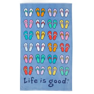 Adult Unisex Repeating Flip Flops Beach Towel