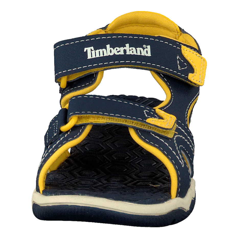 Adventure 2-strap sandal Navy/Yellow