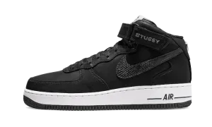 Air Force 1 Mid Stussy All Black