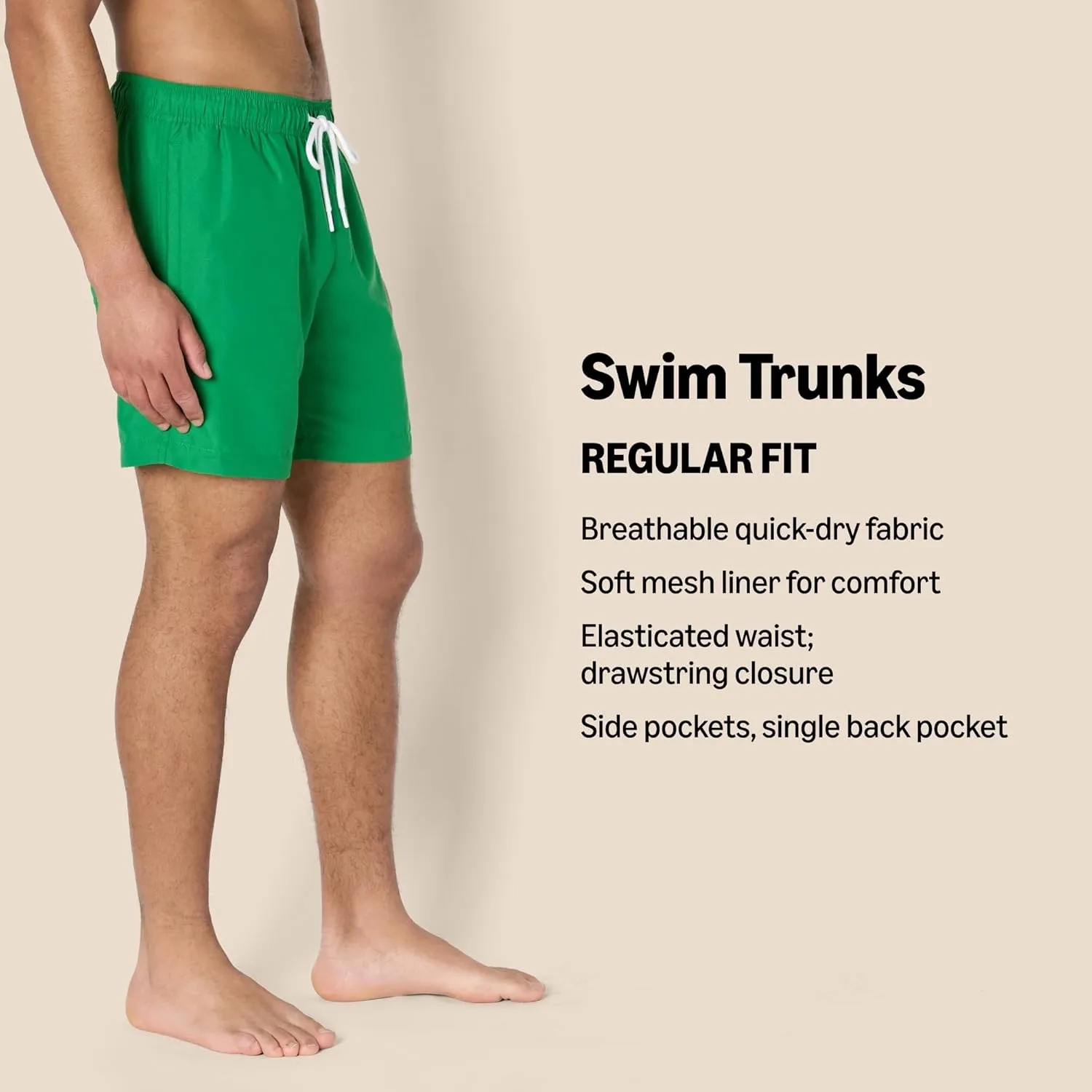 Amazon Essentials Men's 7" Quick-Dry Swim Trunk