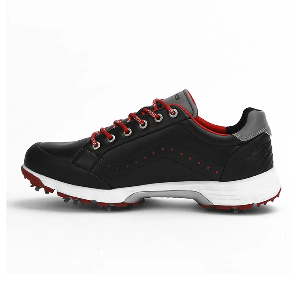 Ask Echo G716 Men's Professional Spikes Golf Shoes / Black