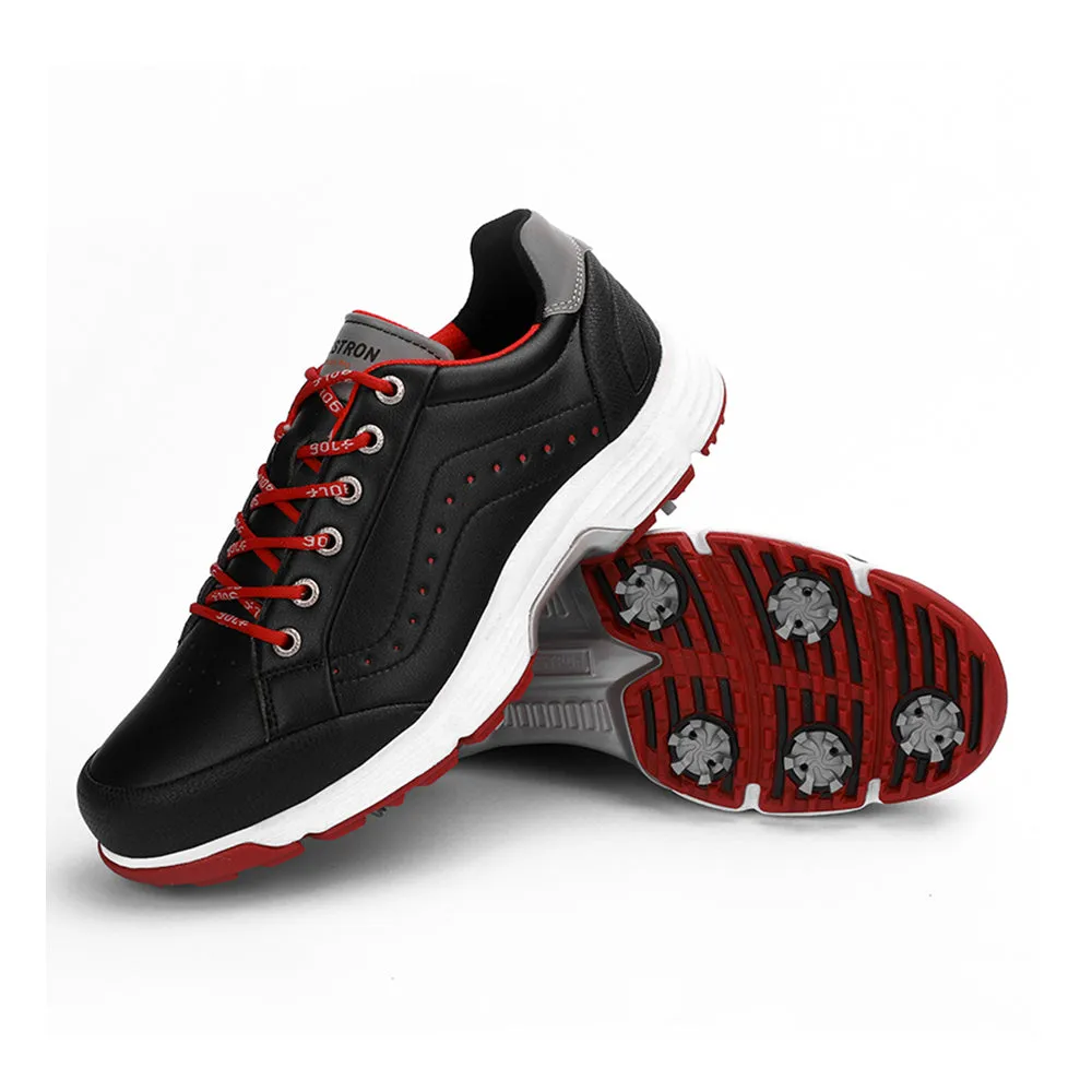 Ask Echo G716 Men's Professional Spikes Golf Shoes / Black