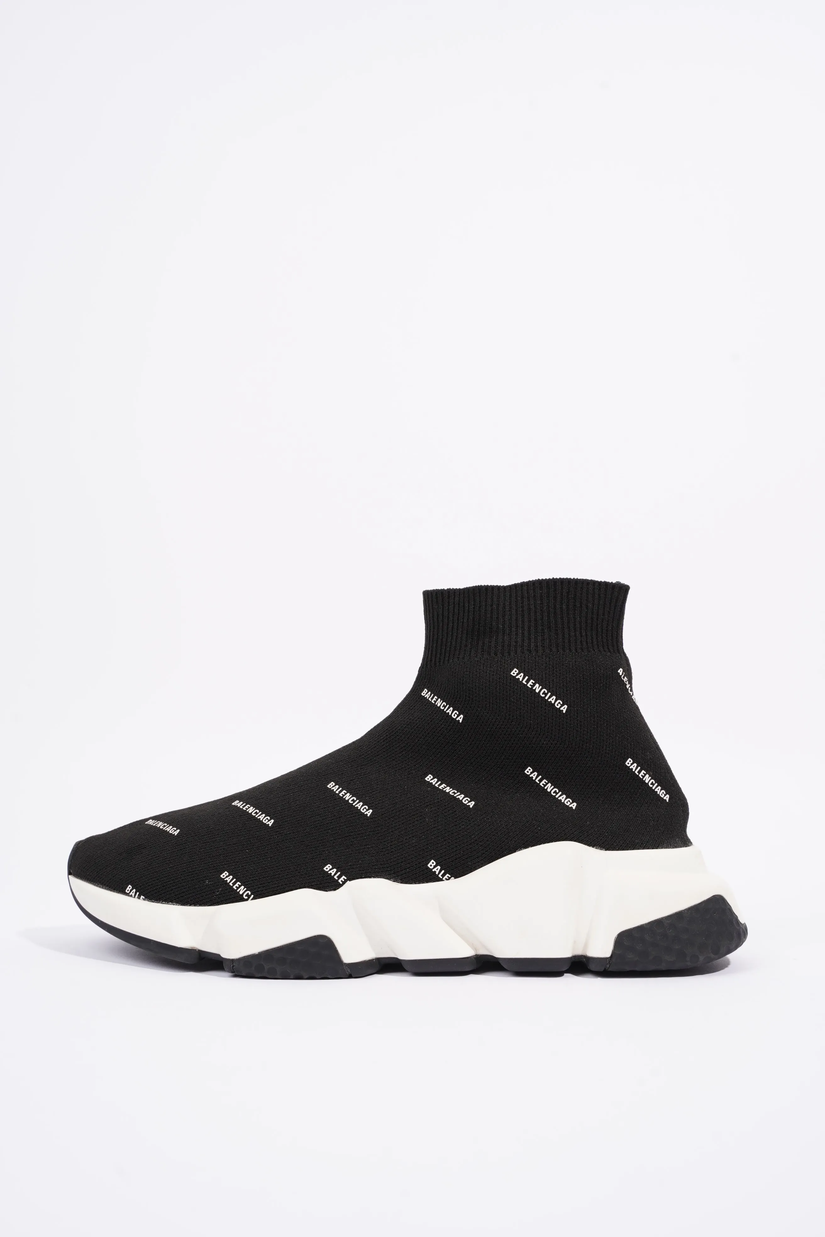 Balenciaga Womens Speed Black Printed All Over EU 37 / UK 4
