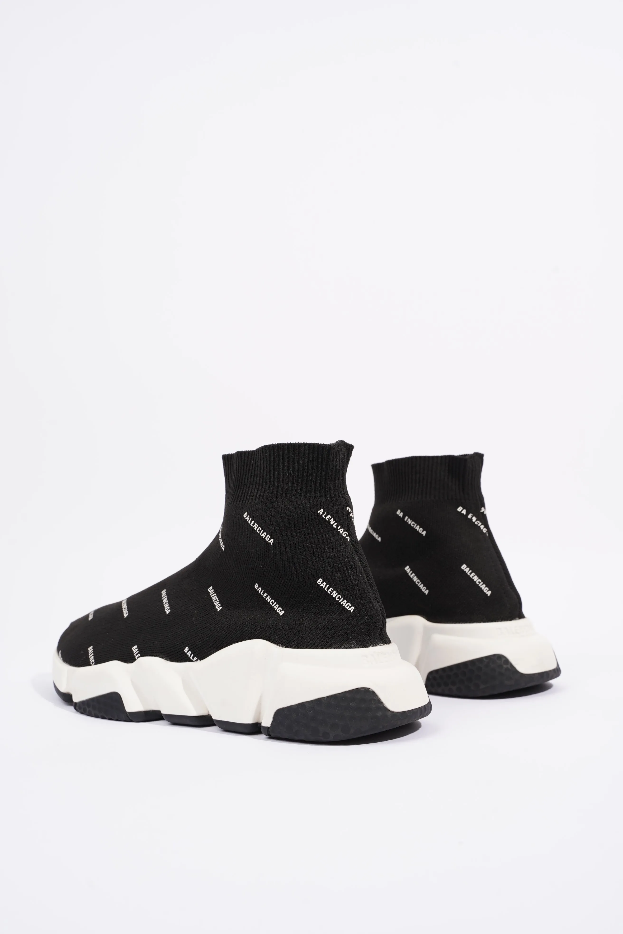 Balenciaga Womens Speed Black Printed All Over EU 37 / UK 4
