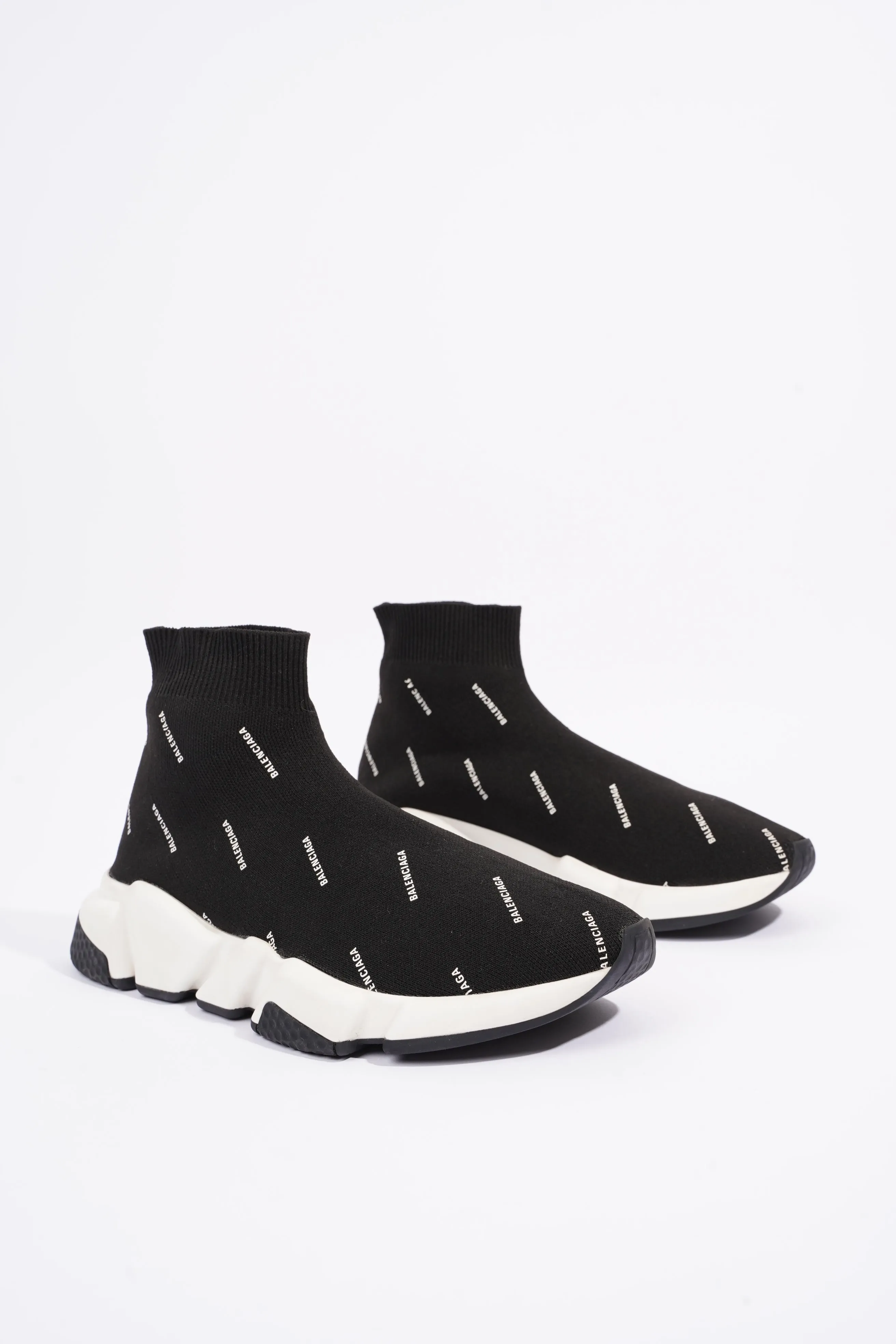 Balenciaga Womens Speed Black Printed All Over EU 37 / UK 4