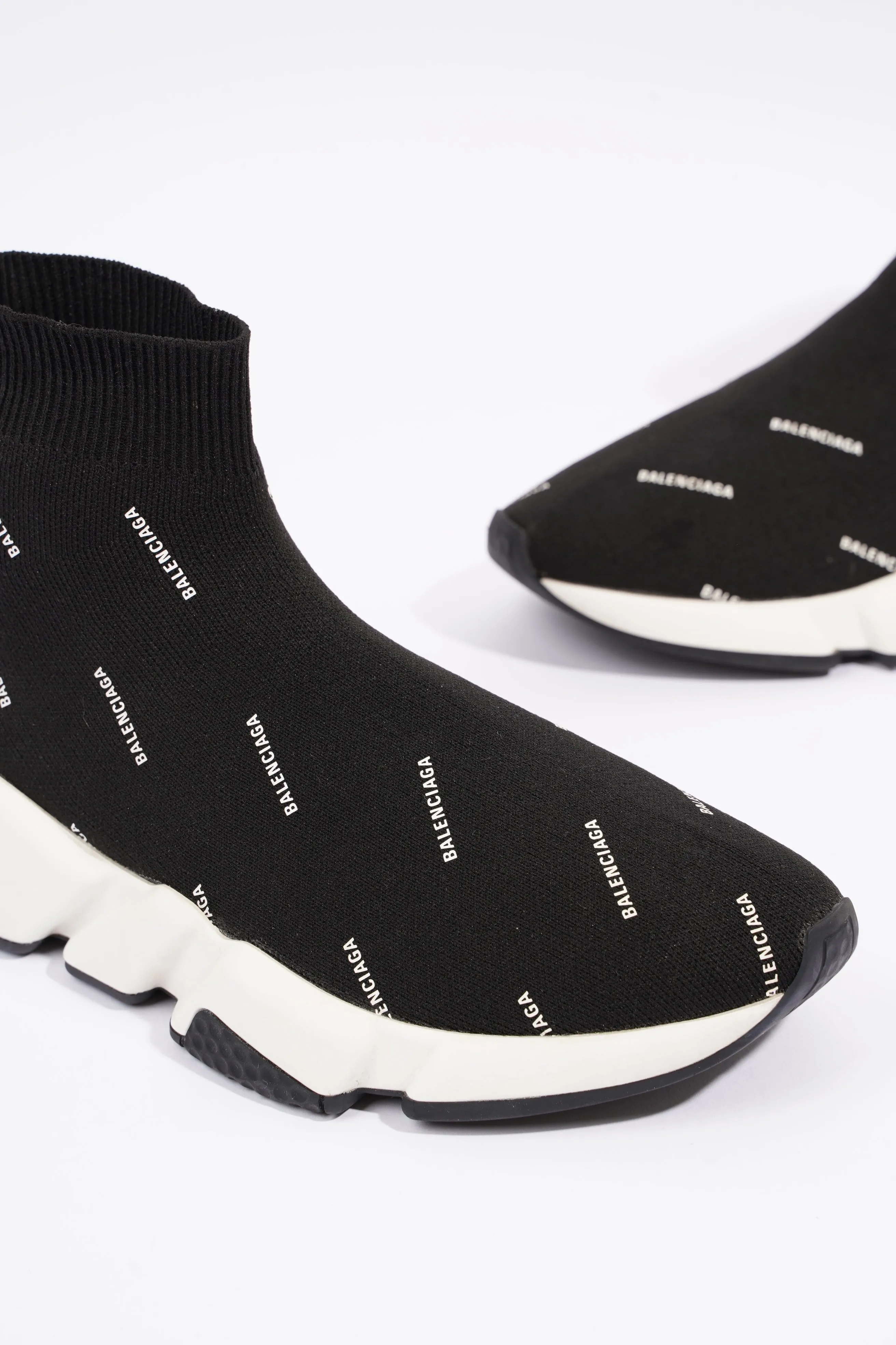 Balenciaga Womens Speed Black Printed All Over EU 37 / UK 4