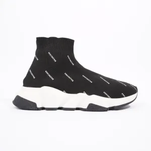 Balenciaga Womens Speed Black Printed All Over EU 37 / UK 4