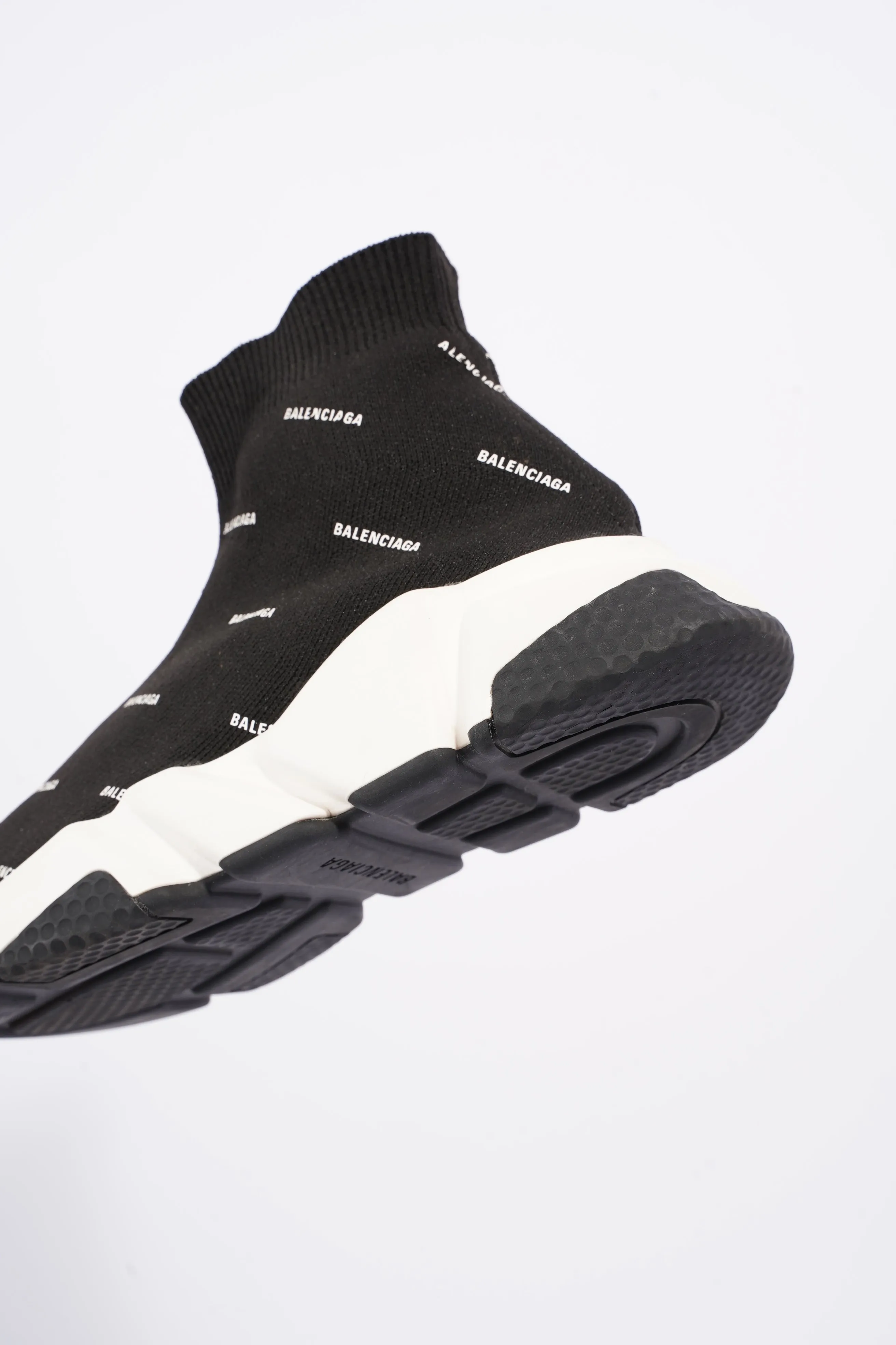 Balenciaga Womens Speed Black Printed All Over EU 37 / UK 4