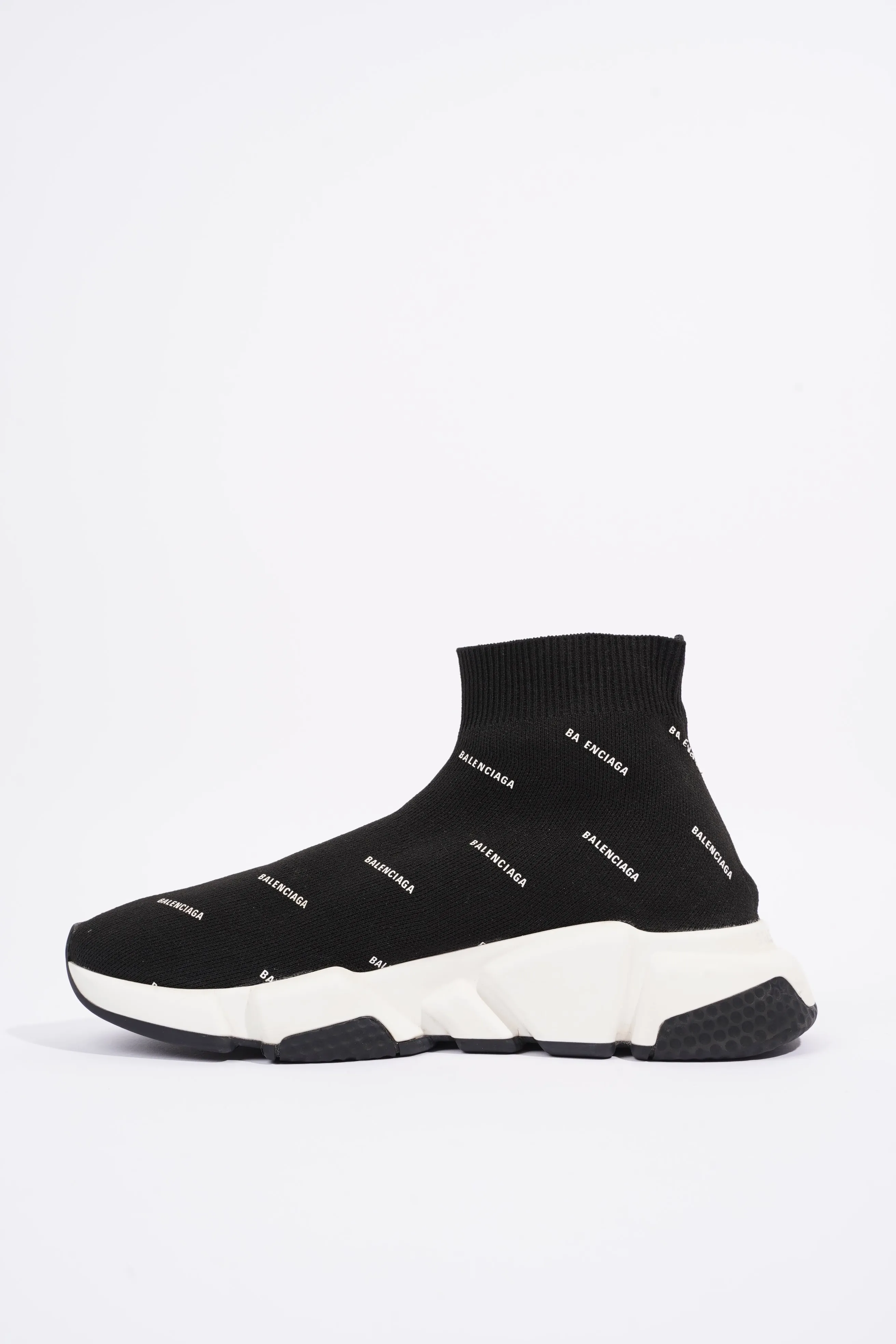 Balenciaga Womens Speed Black Printed All Over EU 37 / UK 4