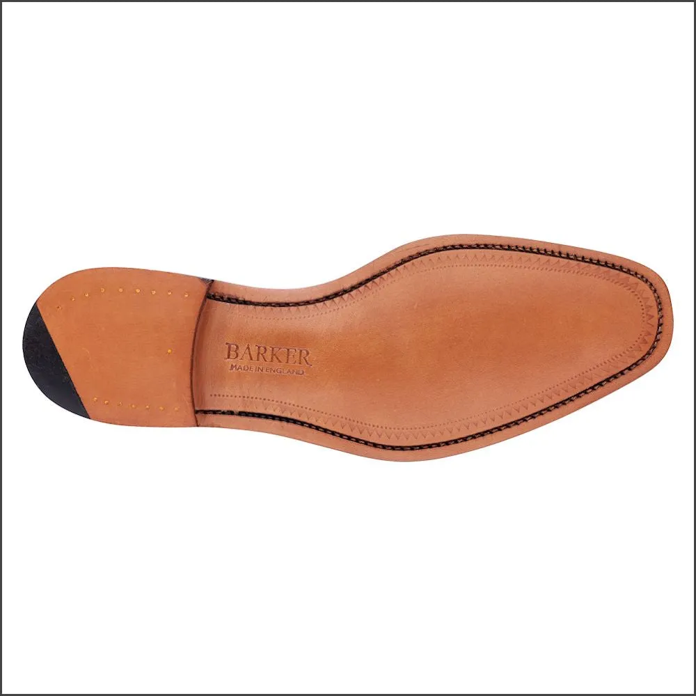 Barker Caruso Beige Suede Penny Loafer@