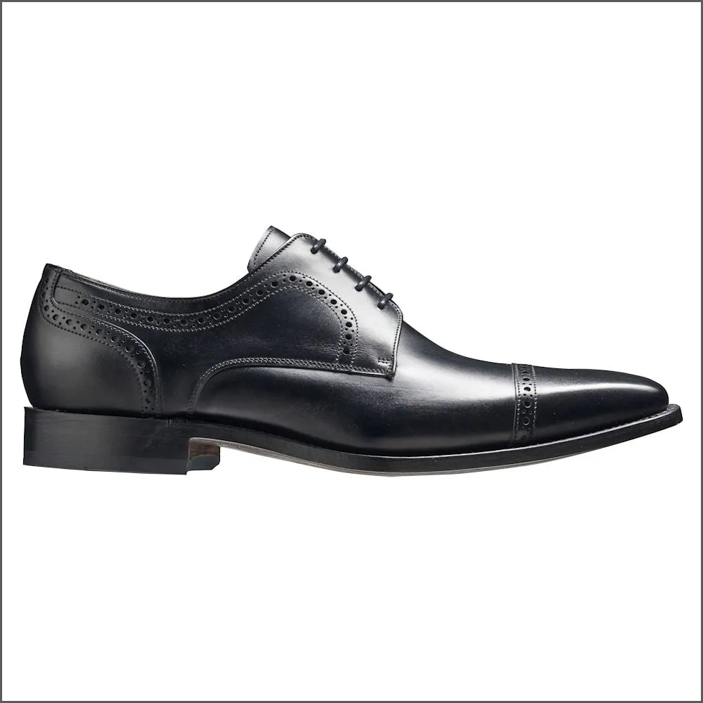 Barker Leo Black Calf Derby Shoe@