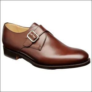 Barker Northcote Ebony Calf Monk Strap--