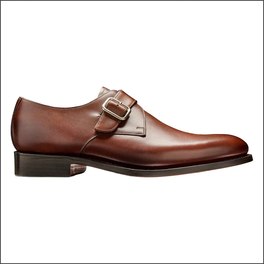 Barker Northcote Ebony Calf Monk Strap--