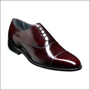 Barker Winsford Burgundy Polish Oxford Toe Cap@