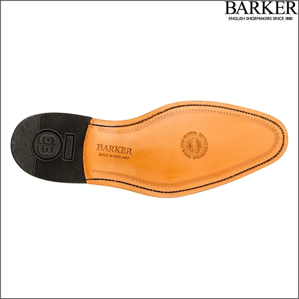 Barker Winsford Burgundy Polish Oxford Toe Cap@