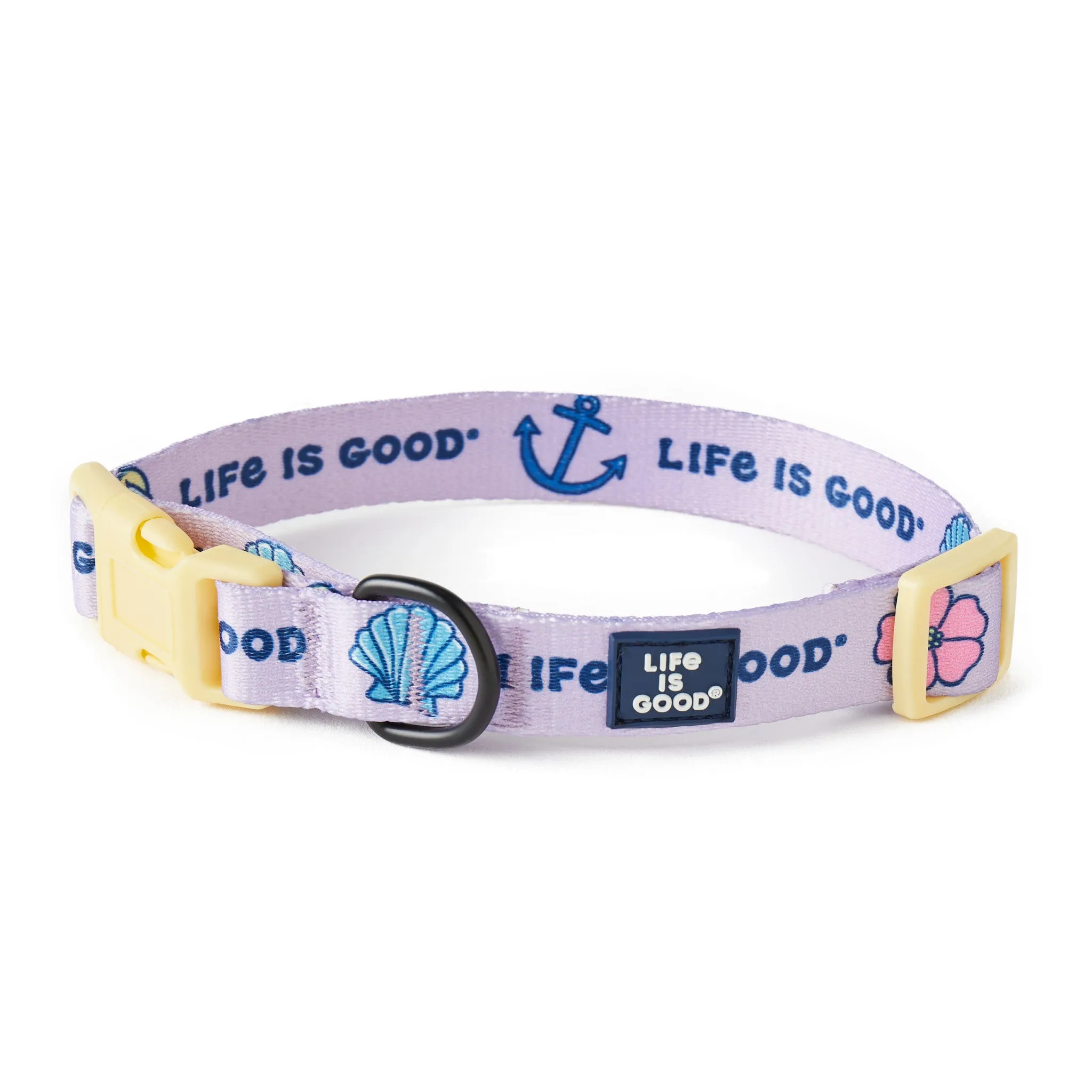 Beach Icons Dog Collar