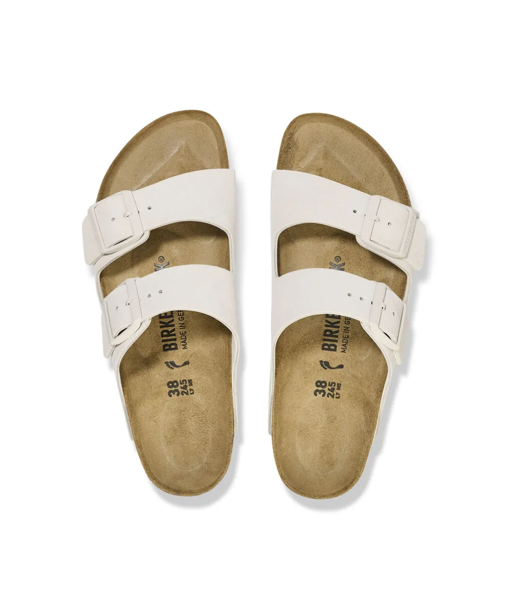 BIRKENSTOCK ARIZONA NARROW FIT IN ANTIQUE WHITE