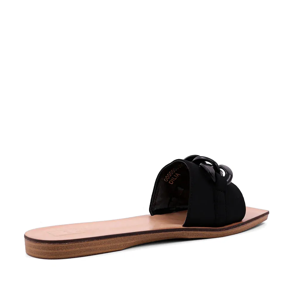 Black Chain Dilia Sandal