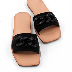 Black Chain Dilia Sandal