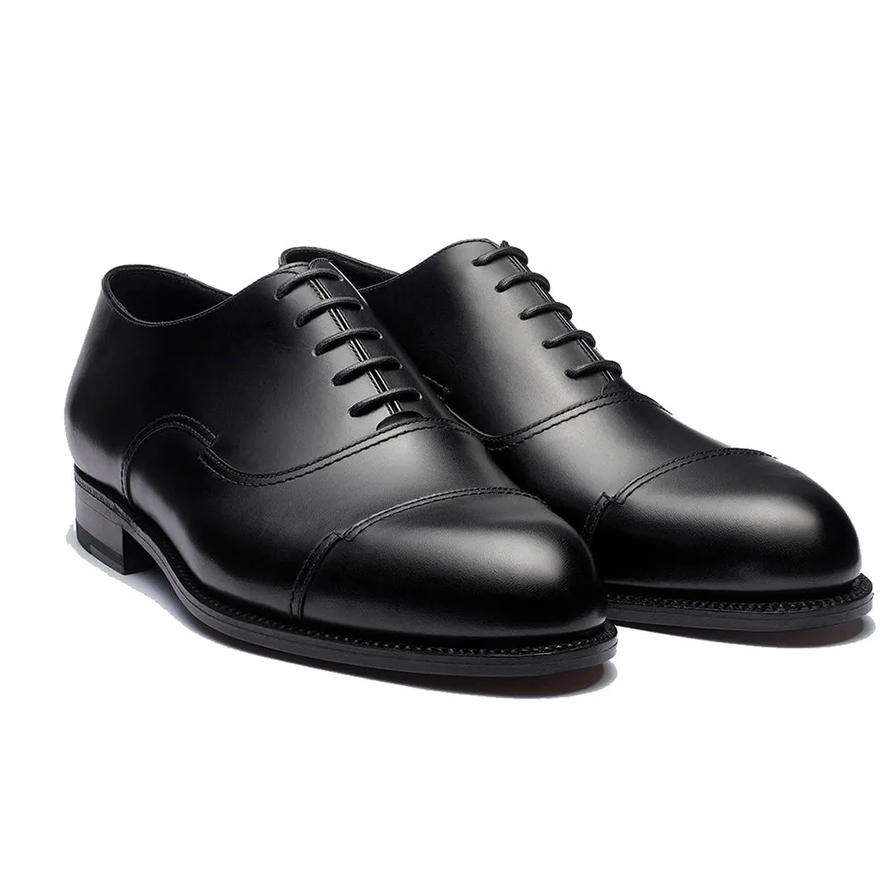 Black Leather Broxtowe Balmoral Oxfords