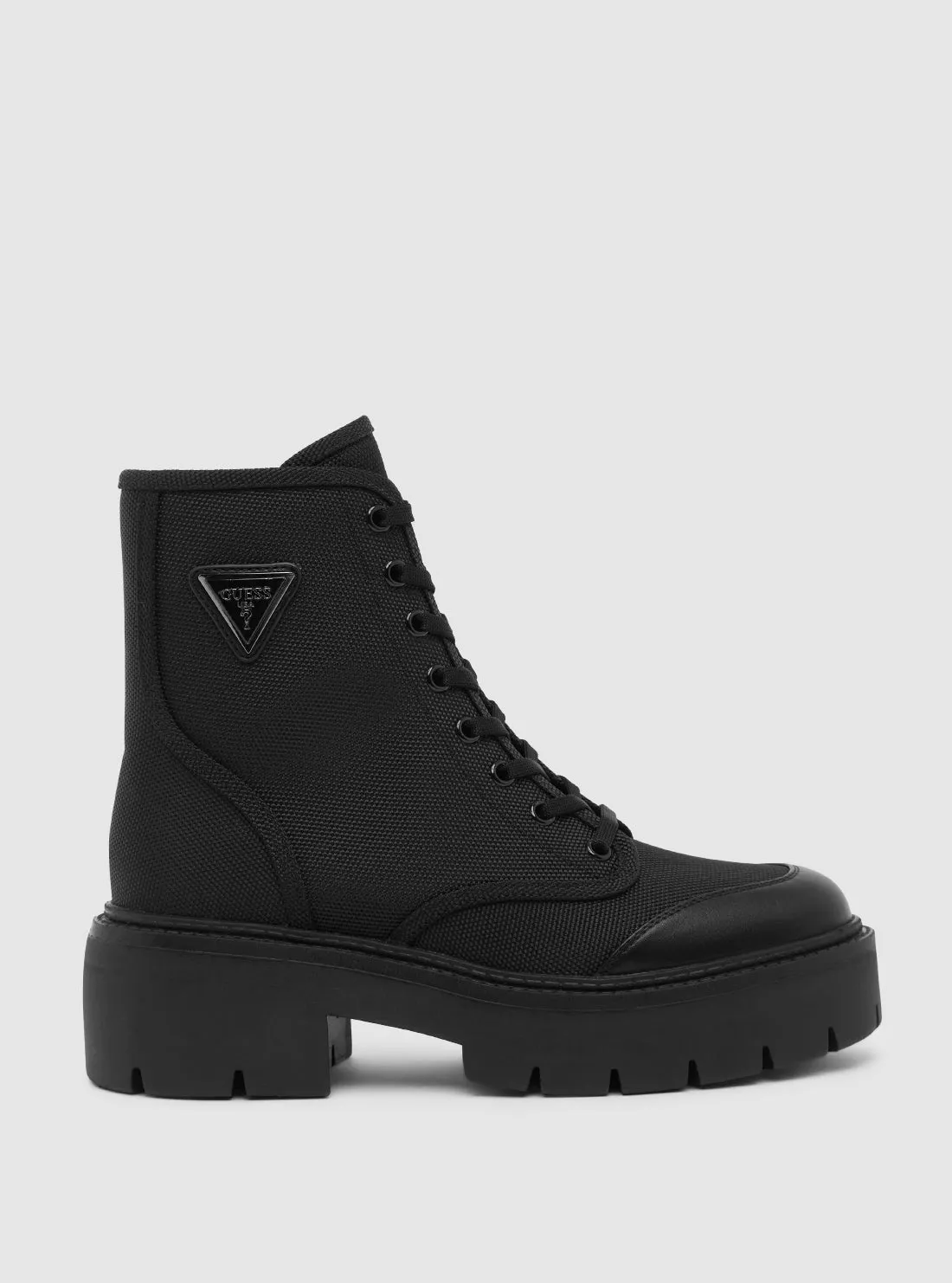 Black Shuna Lace Up Boots