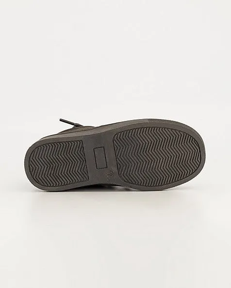 Boys Charcoal High Top Shoe