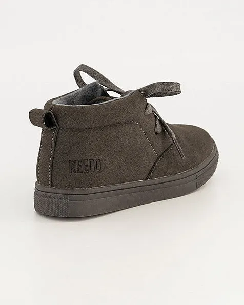 Boys Charcoal High Top Shoe