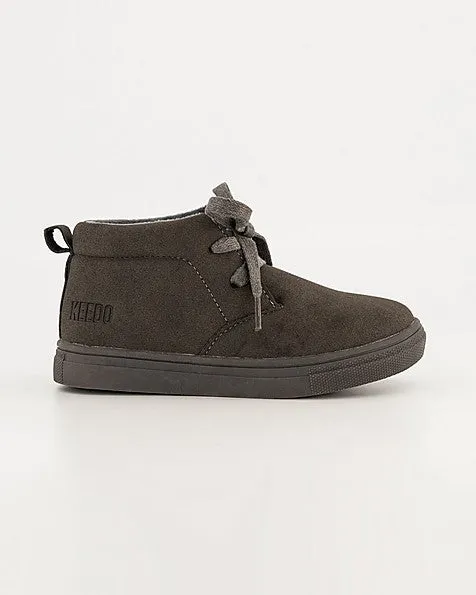 Boys Charcoal High Top Shoe