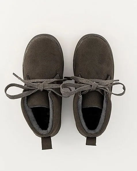 Boys Charcoal High Top Shoe