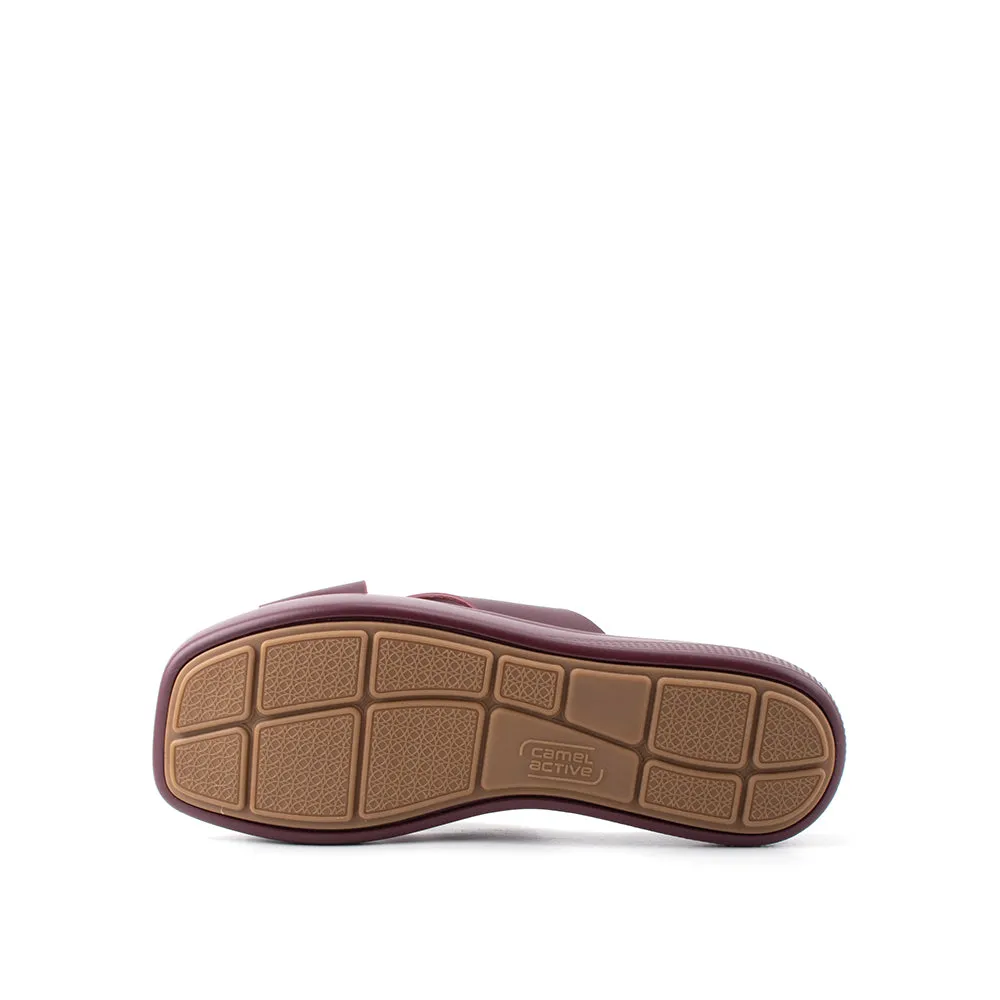 camel active Women Victoria 1 Cross-Strap Sandals -782402-YR01SV-29-MAROON