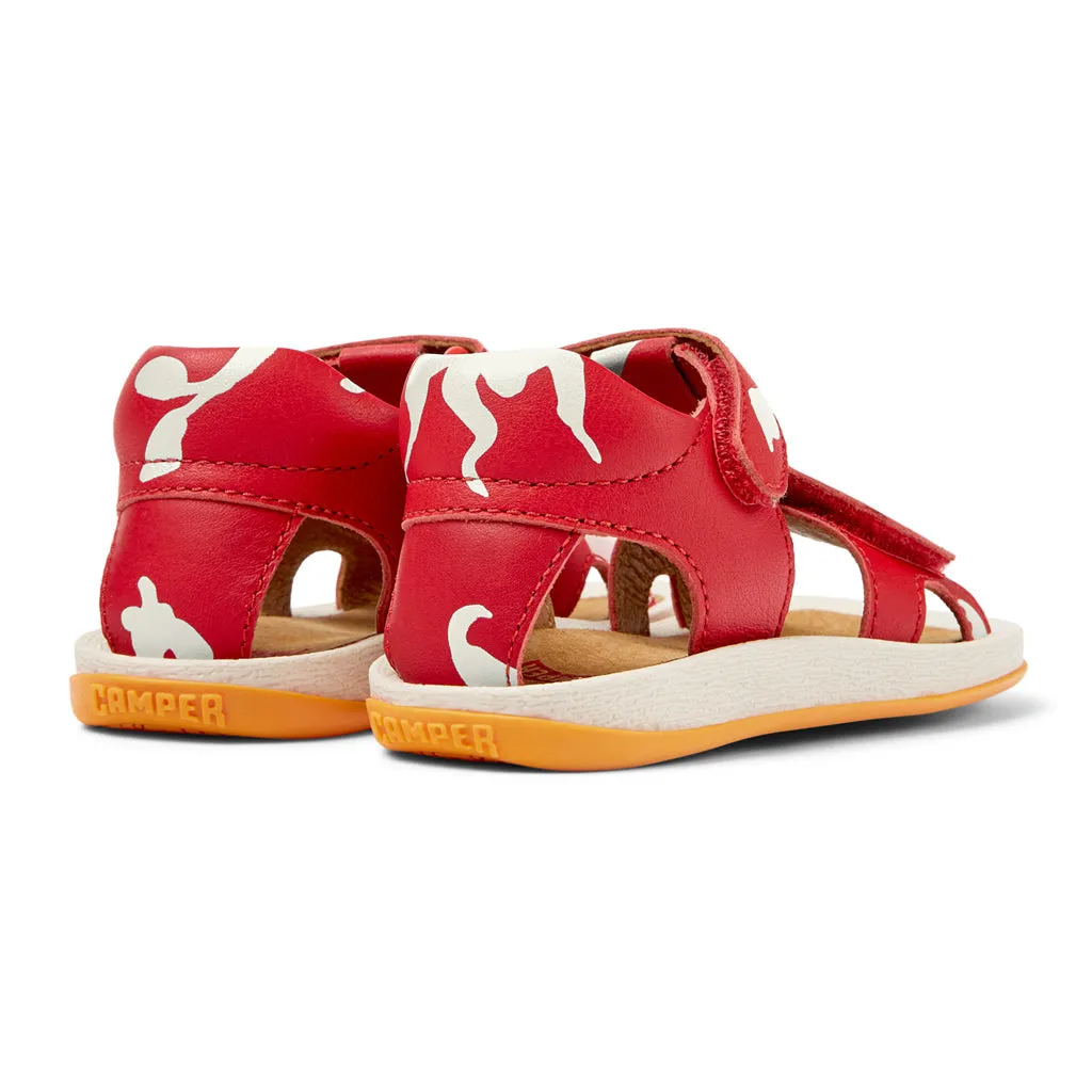 Camper For Kids Printed Velcro Strap Sandals