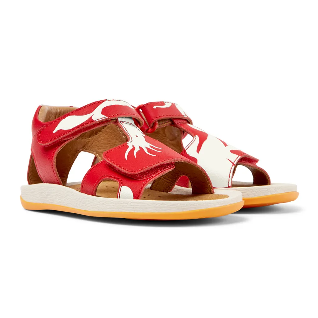 Camper For Kids Printed Velcro Strap Sandals