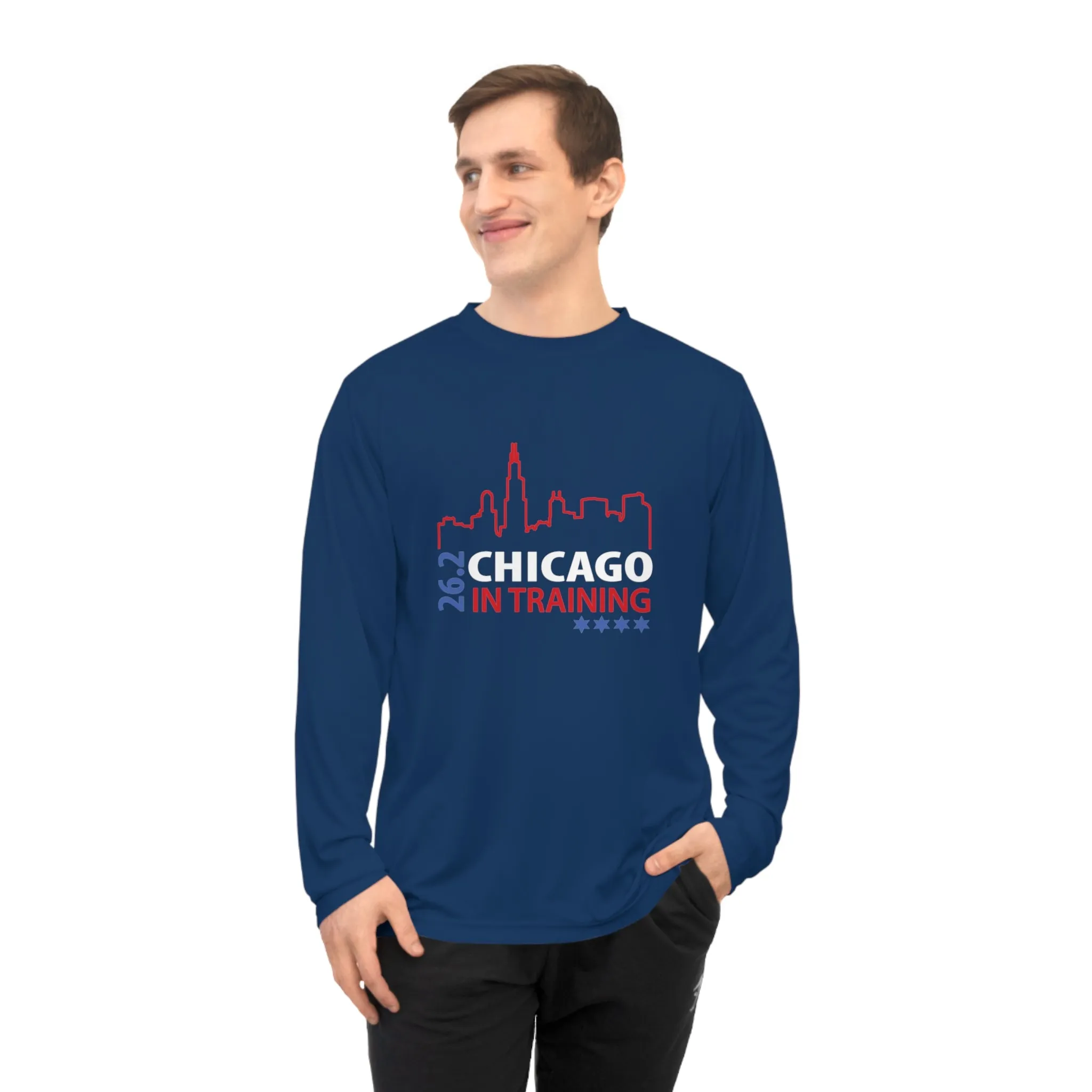 Chicago 26.2 in training Unisex Performance Long Sleeve Shirt