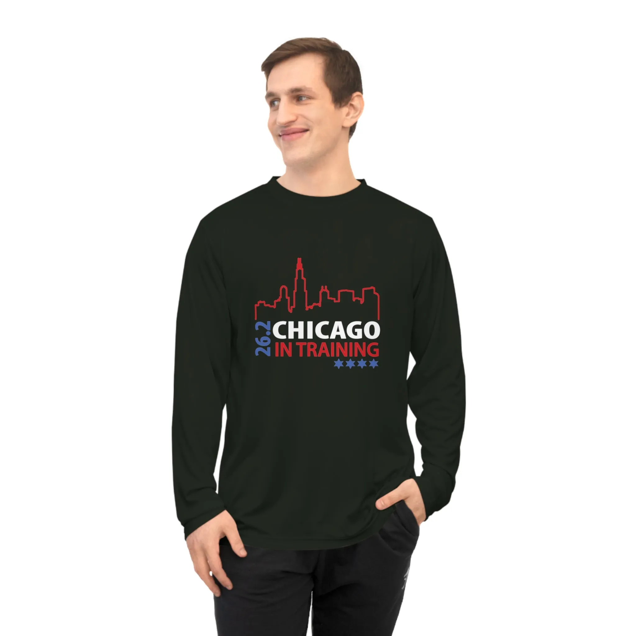 Chicago 26.2 in training Unisex Performance Long Sleeve Shirt