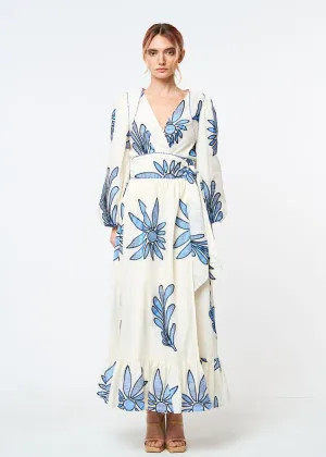 Ciebon Fawn Embroidered Midi Dress- Blue ***FINAL SALE***