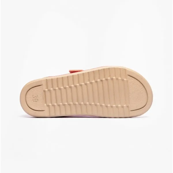 CORTONA Ladies Open-Toe Mule Sandals Raspberry