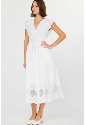 Darling Midi Dress-Snow White