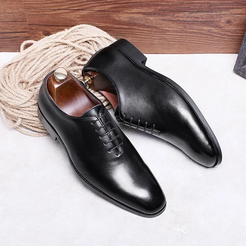 DESAI Men&#39;s Business Dress Casual Shoes For Men Soft Genuine Leather Fashion Mens Comfortable Oxford Shoes