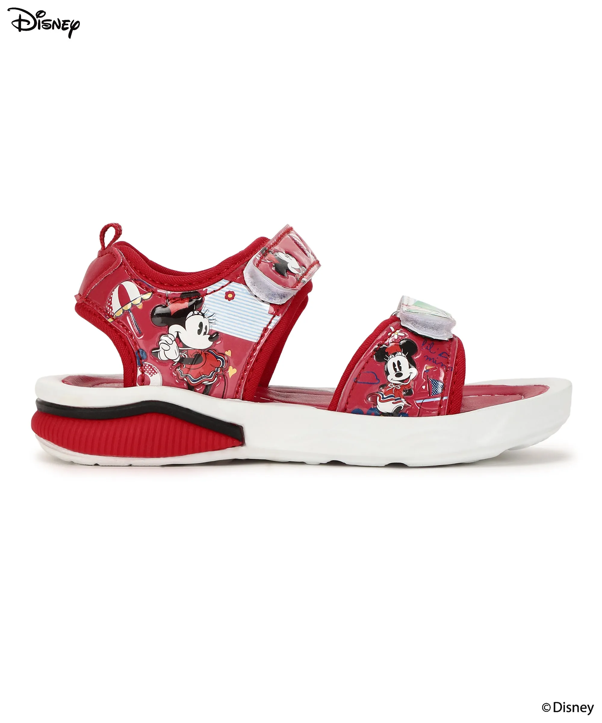 Disney Minnie Mouse DK8007C Kids Sandals Durable and Cushioned Insoles for comfort Fit | Lightweight Everyday Casual Sandals for Kids Ideal for Outdoor Use
