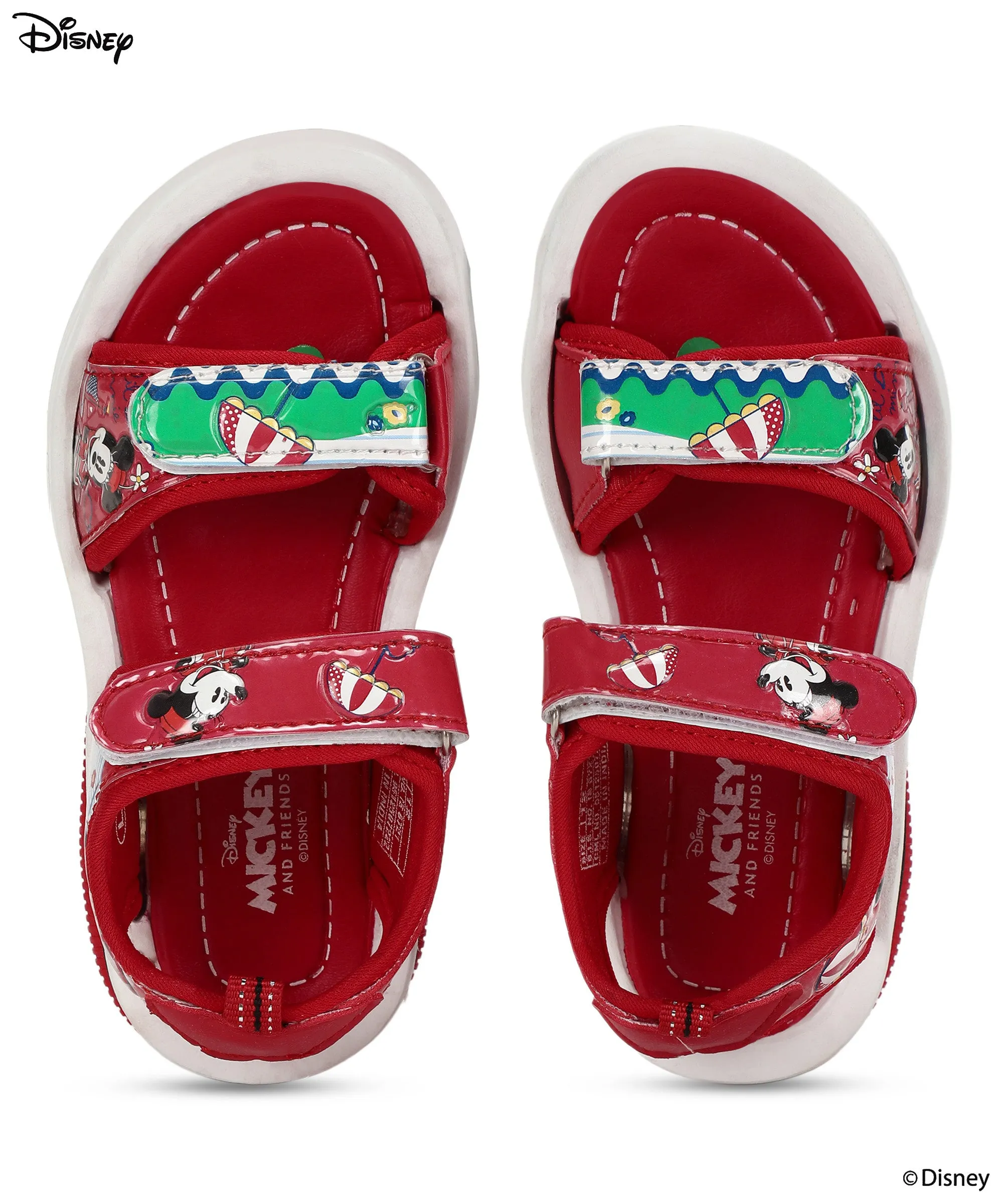 Disney Minnie Mouse DK8007C Kids Sandals Durable and Cushioned Insoles for comfort Fit | Lightweight Everyday Casual Sandals for Kids Ideal for Outdoor Use