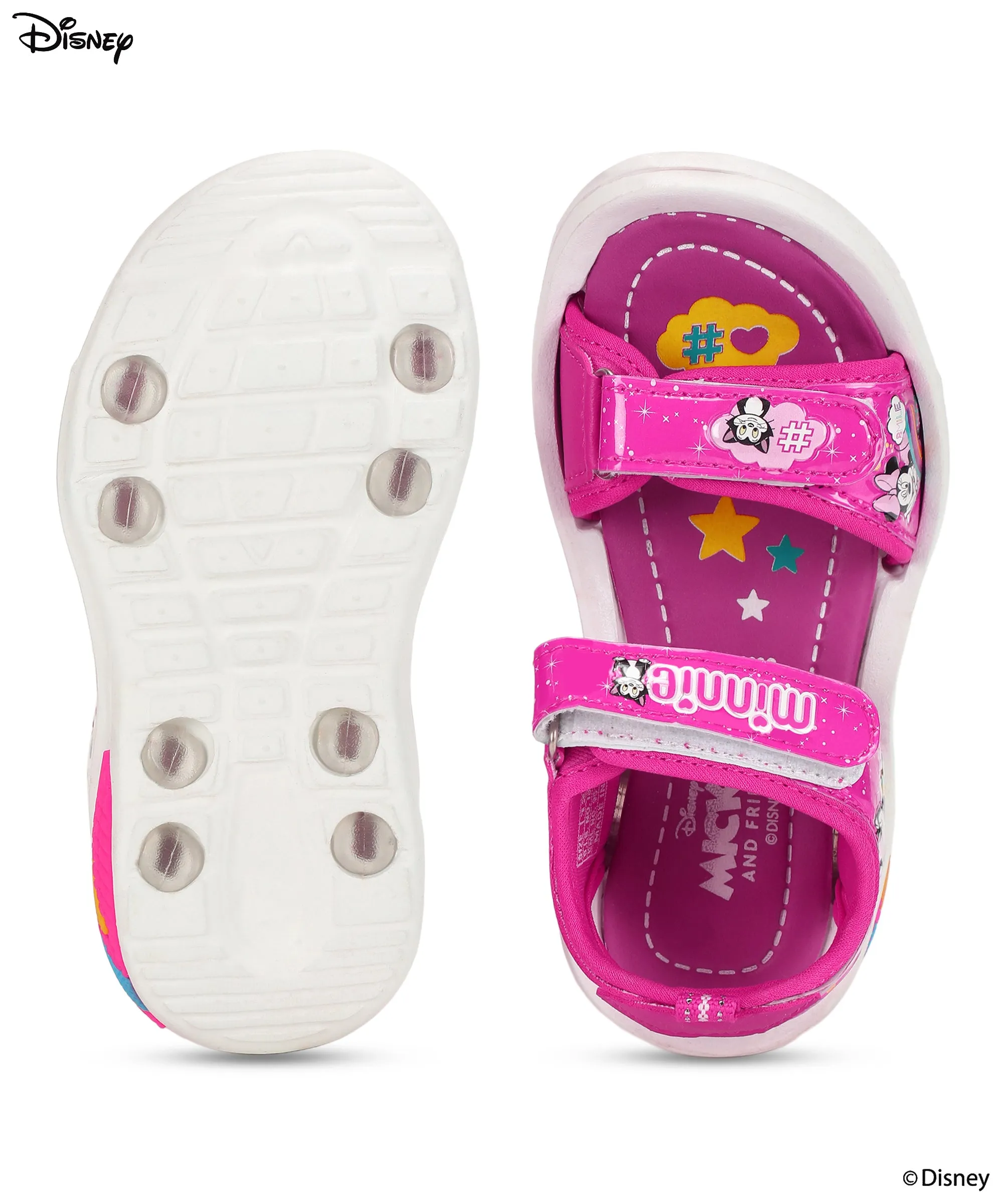 Disney Minnie Mouse DK8008C Kids Sandals Durable, Cushioned Insoles For Comfort Fit | Lightweight Everyday Casual Sandals for Kids Ideal for Outdoor Use