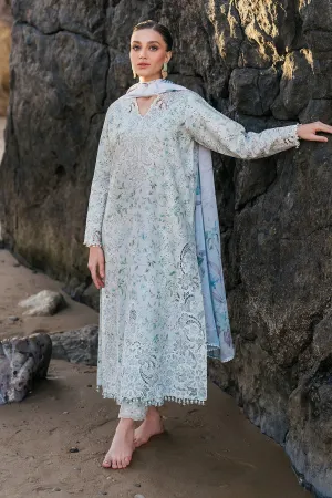 EMBROIDERED PRINTED LAWN UF-4129