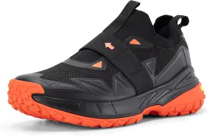 FitVille Men's Extra Wide Slip On Shoes Comfortable Orthopedic Hiking Sneakers with Arch Support Slip Resistant Trekking Walking Shoes for Travel Camping