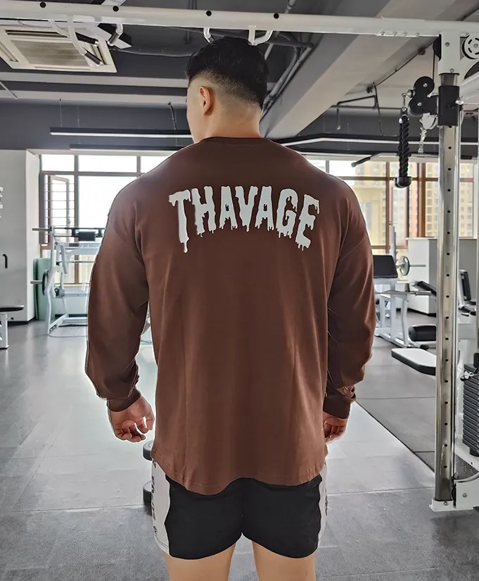 GYM BUDDY POWERLIFTING LONG SLEEVE CREW NECK SWEATSHIRT