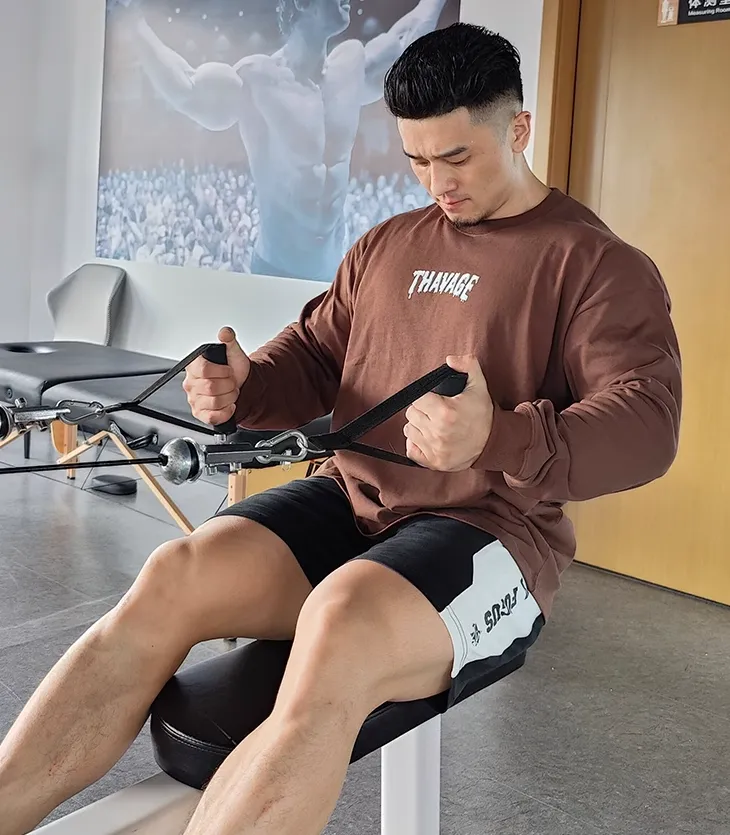 GYM BUDDY POWERLIFTING LONG SLEEVE CREW NECK SWEATSHIRT
