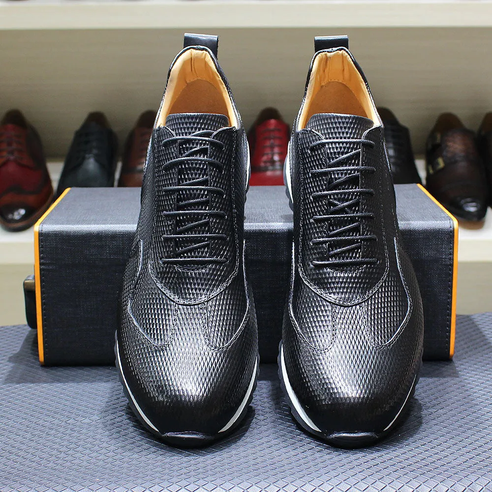Handcrafted Genuine Leather Oxford Sneakers