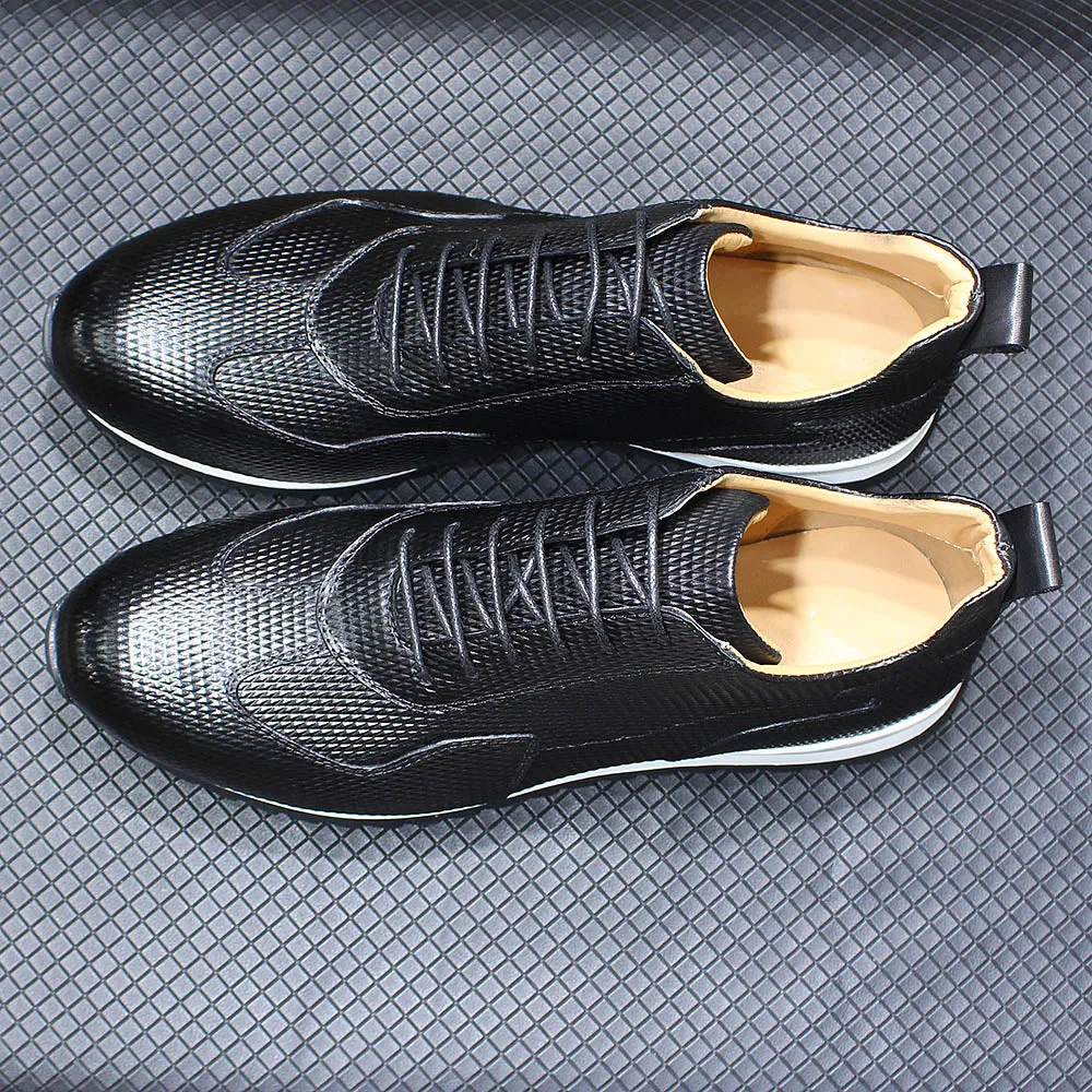 Handcrafted Genuine Leather Oxford Sneakers