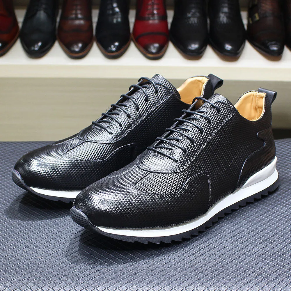 Handcrafted Genuine Leather Oxford Sneakers